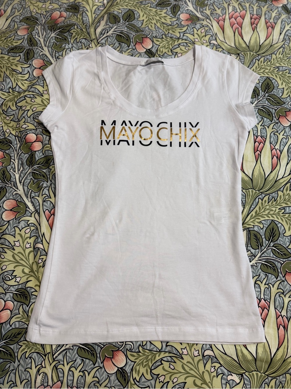 White Short Sleeve Logo Tee